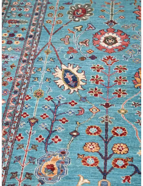 Blau Afghanistan Ziegler Teppich  273 x 180 cm