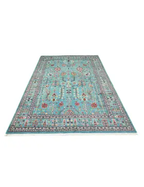 Blå Afghanistan Ziegler matta  273 x 180 cm