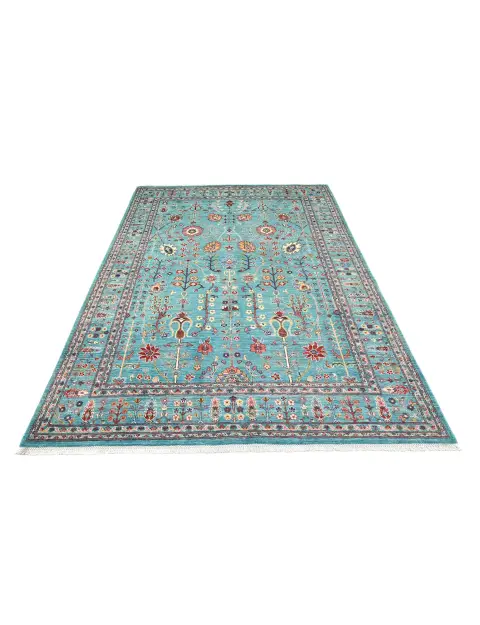 Blau Afghanistan Ziegler Teppich  273 x 180 cm
