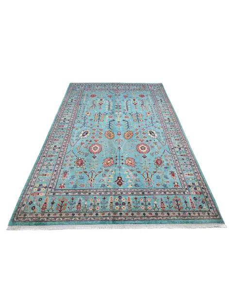 Blau Afghanistan Ziegler Teppich  273 x 180 cm
