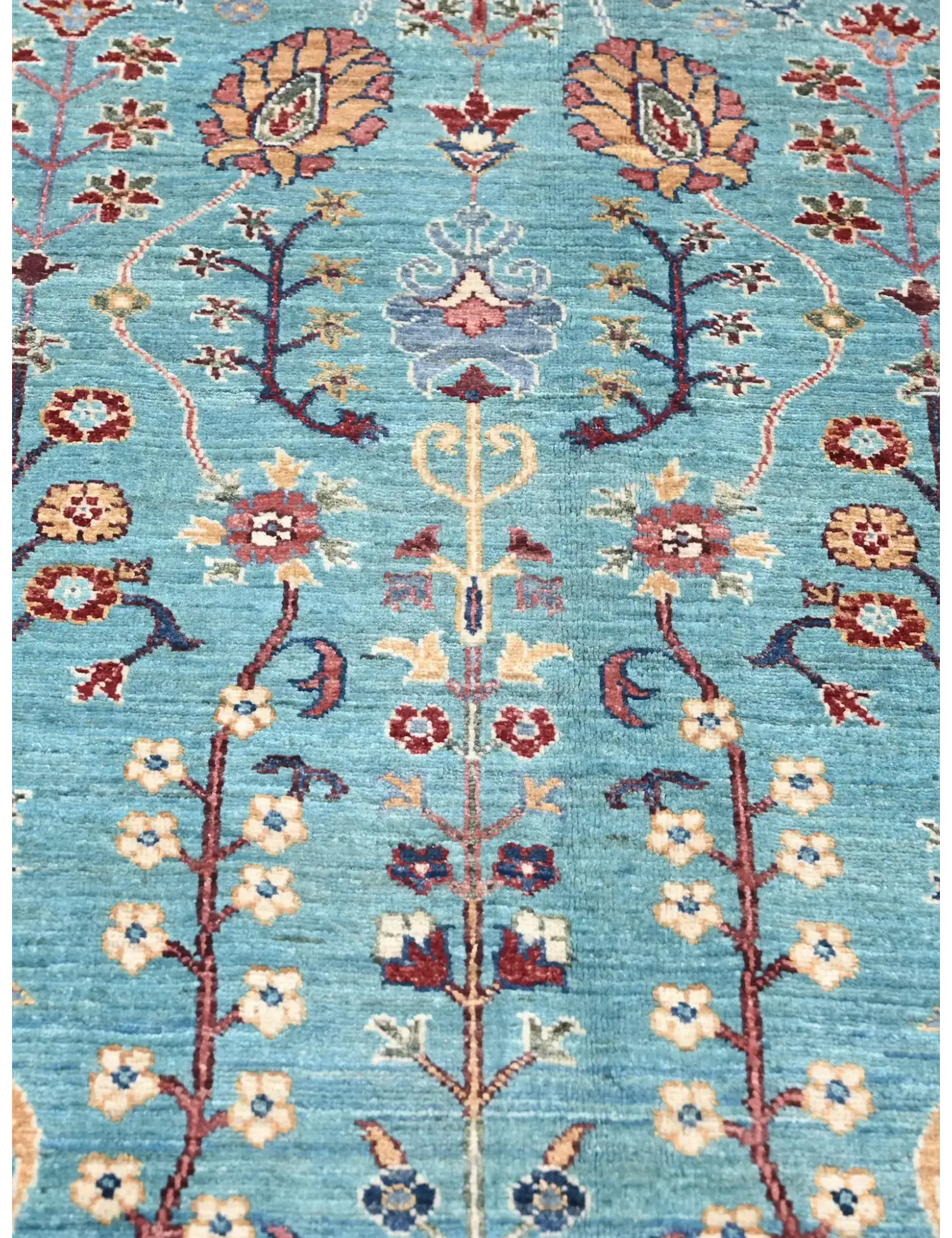 Blau Afghanistan Ziegler Teppich  273 x 180 cm - Einzigartiger handgefertigter Teppich
