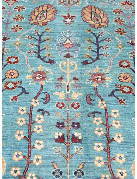 Blau Afghanistan Ziegler Teppich  273 x 180 cm