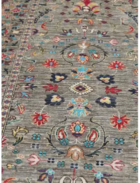 Grigio Afghanistan Tappeto Ziegler 310 x 248 cm - view 5
