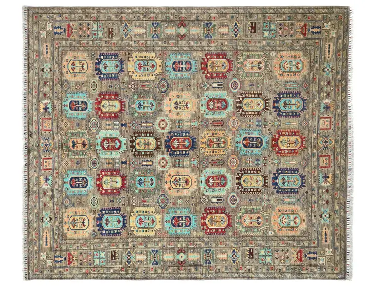 Grey Afghanistan Ziegler Carpet  298 x 248 cm