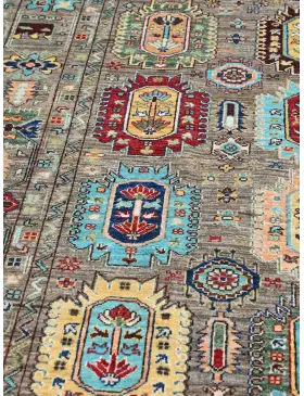 Harmaa Afghanistan Ziegler matot  298 x 248 cm