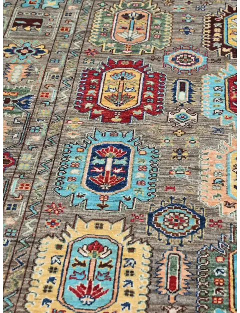 Grey Afghanistan Ziegler Carpet  298 x 248 cm