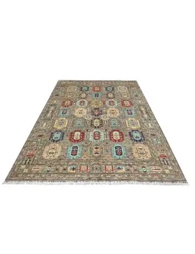 Harmaa Afghanistan Ziegler matot  298 x 248 cm