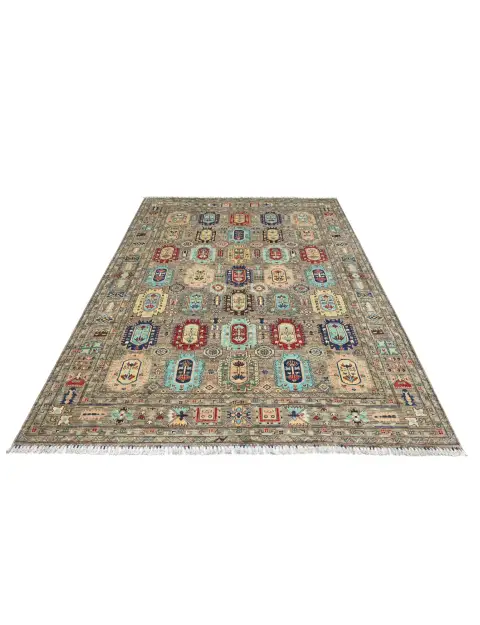 Grey Afghanistan Ziegler Carpet  298 x 248 cm