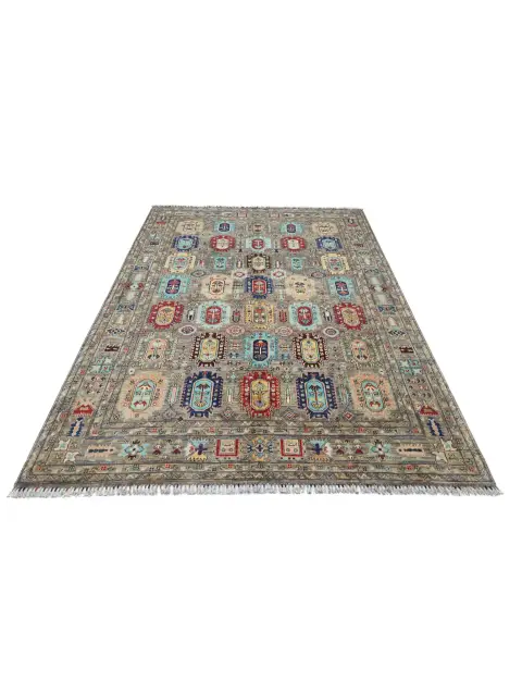 Grey Afghanistan Ziegler Carpet  298 x 248 cm