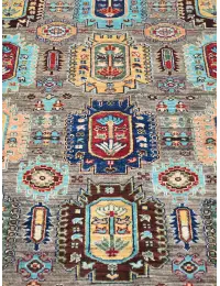 Grey Afghanistan Ziegler Carpet  298 x 248 cm