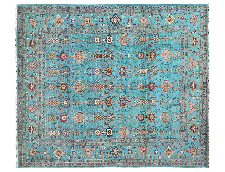 Turkoise  Afghanistan Ziegler Carpet  305 x 257 cm