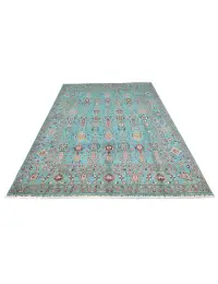Turkoise  Afghanistan Ziegler Carpet  305 x 257 cm