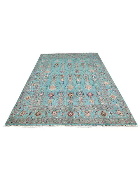 Turkoise  Afghanistan Ziegler Carpet  305 x 257 cm