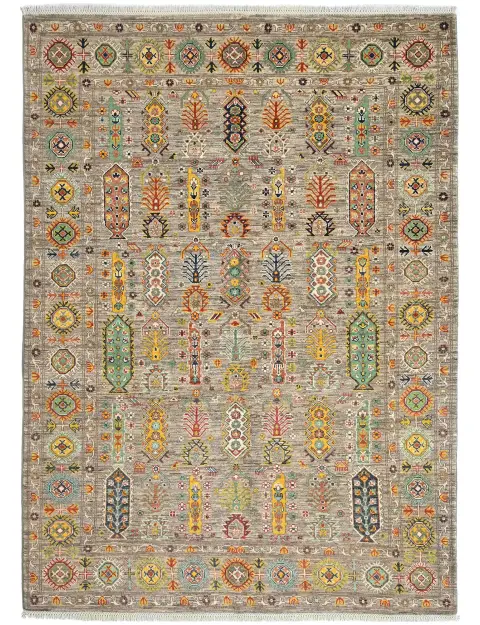 Grey Afghanistan Ziegler Carpet  237 x 169 cm