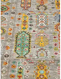 Grey Afghanistan Ziegler Carpet  237 x 169 cm