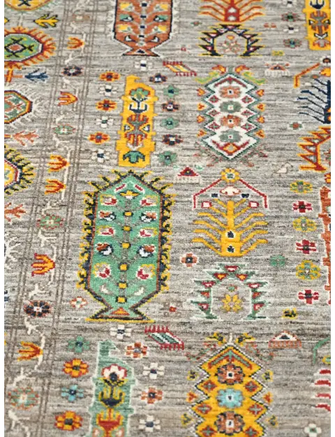 Grey Afghanistan Ziegler Carpet  237 x 169 cm