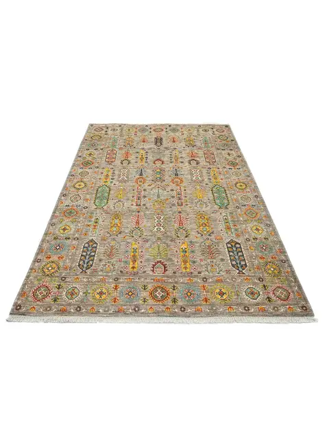 Grey Afghanistan Ziegler Carpet  237 x 169 cm