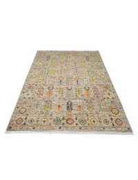 Grey Afghanistan Ziegler Carpet  237 x 169 cm