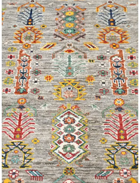 Grey Afghanistan Ziegler Carpet  237 x 169 cm