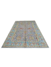 Blau Afghanistan Ziegler Teppich  302 x 203 cm