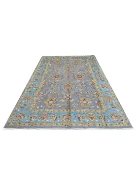 Blau Afghanistan Ziegler Teppich 302 x 203 cm - view 2