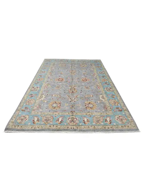Blau Afghanistan Ziegler Teppich  302 x 203 cm
