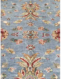Blau Afghanistan Ziegler Teppich  302 x 203 cm
