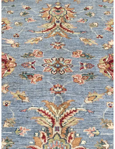 Blau Afghanistan Ziegler Teppich  302 x 203 cm