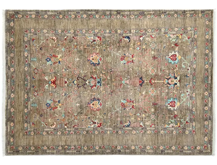 Grey Afghanistan Ziegler Carpet  242 x 168 cm