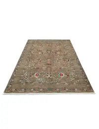 Grey Afghanistan Ziegler Carpet  242 x 168 cm