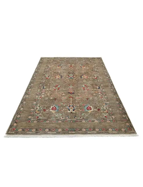 Grey Afghanistan Ziegler Carpet  242 x 168 cm