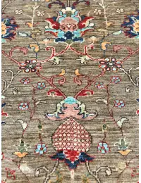 Grey Afghanistan Ziegler Carpet  242 x 168 cm