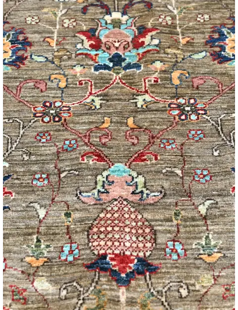 Grey Afghanistan Ziegler Carpet  242 x 168 cm