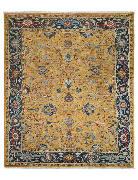 Gelb Afghanistan Ziegler Teppich  277 x 191 cm
