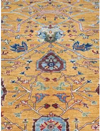 Jaune Afghanistan Tapis Ziegler  277 x 191 cm