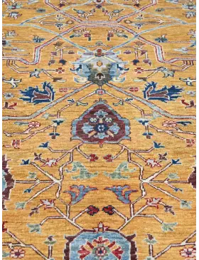 Jaune Afghanistan Tapis Ziegler  277 x 191 cm