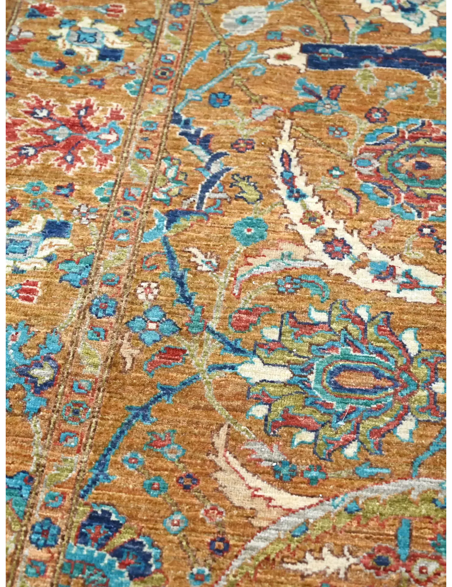 Grå Afghanistan Ziegler teppe 291 x 200 cm - Unikt håndlaget teppe