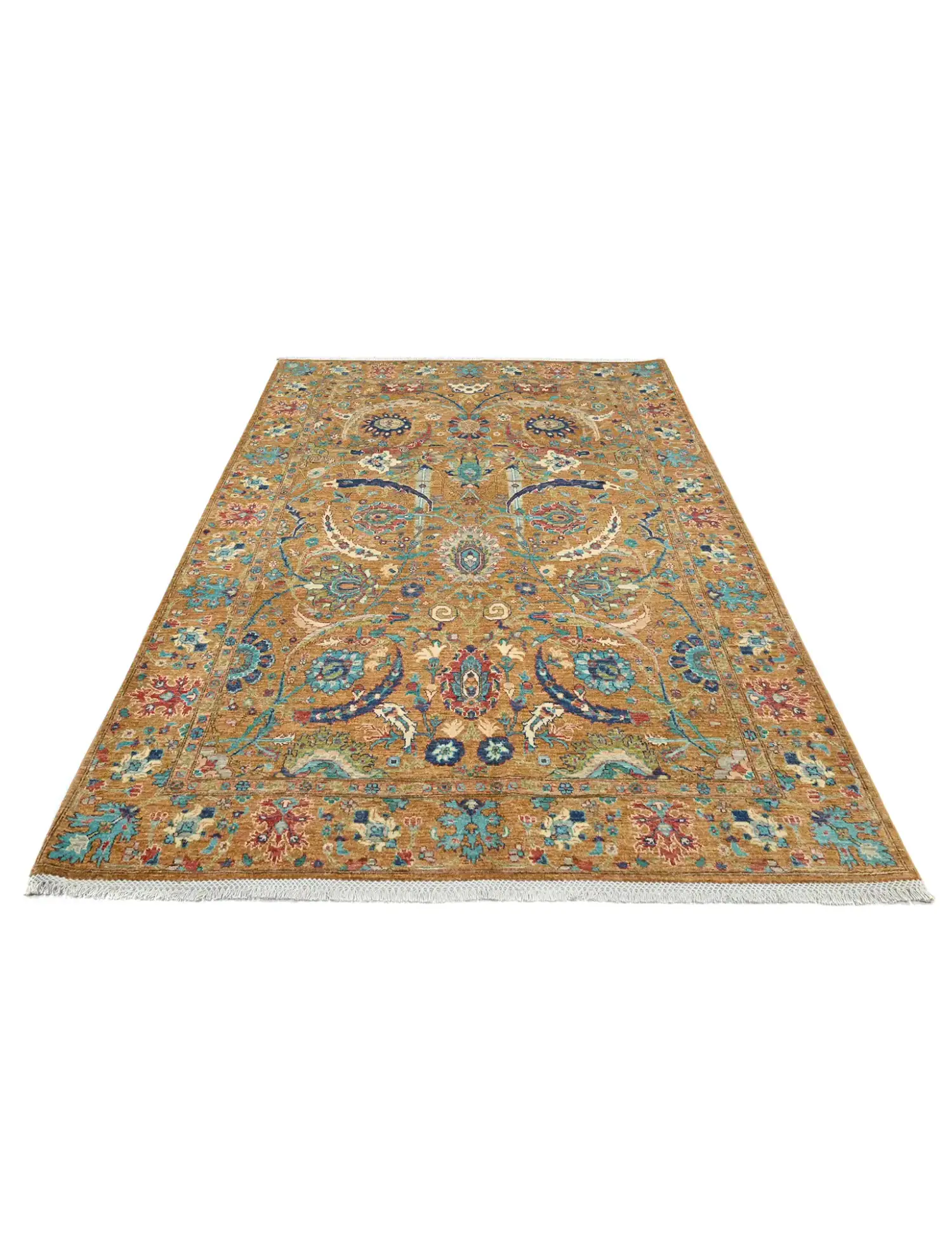 Grå Afghanistan Ziegler teppe 291 x 200 cm - Unikt håndlaget teppe