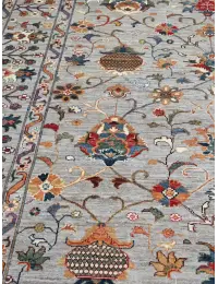 Grey Afghanistan Ziegler Carpet  360 x 276 cm