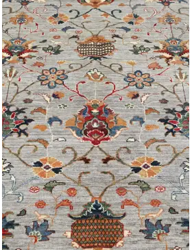 Grey Afghanistan Ziegler Carpet  360 x 276 cm