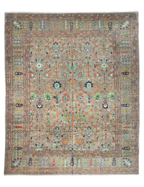 Grau Afghanistan Ziegler Teppich  483 x 398 cm