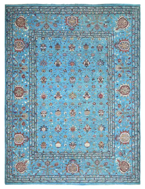 Türkis Afghanistan Ziegler Teppich  493 x 371 cm
