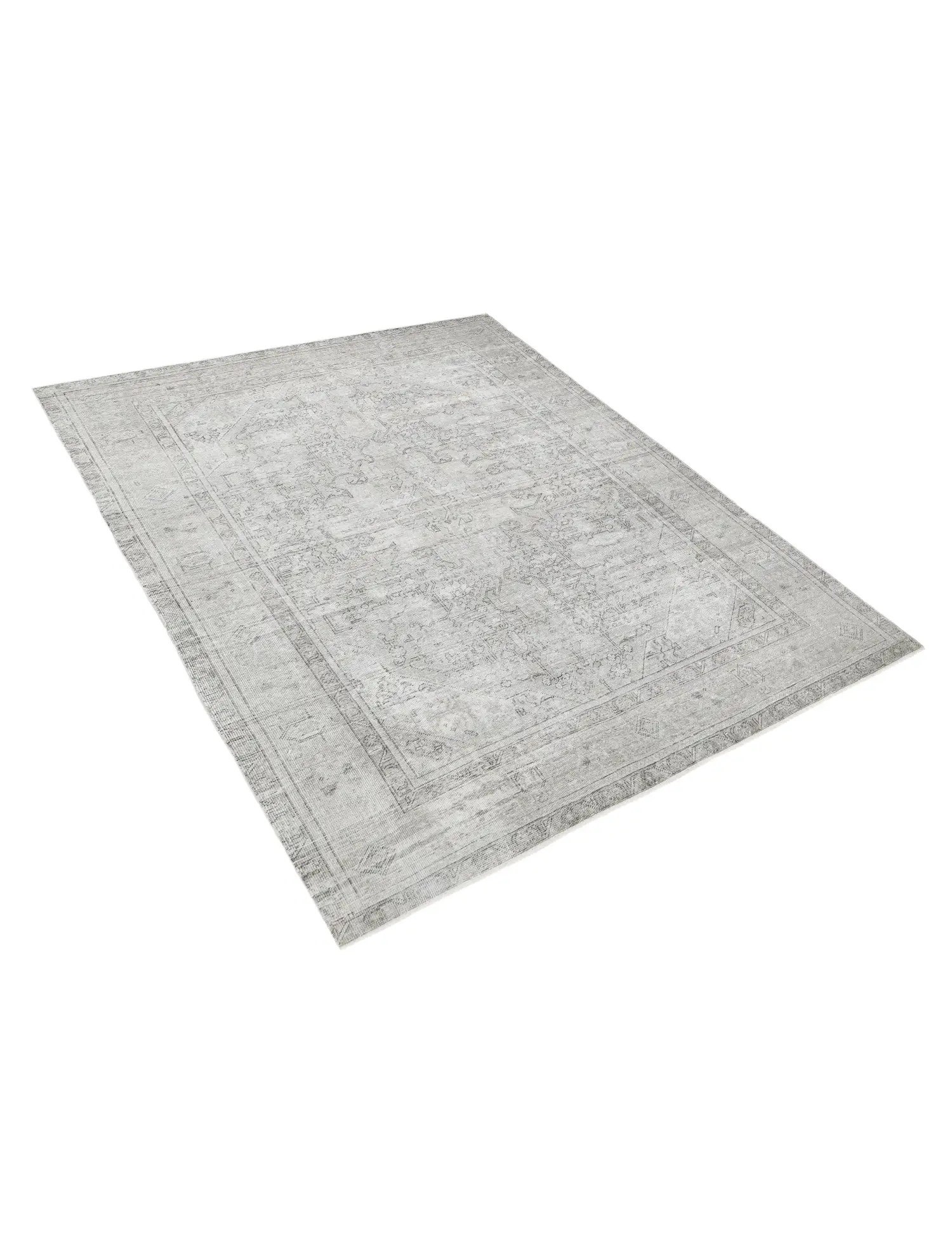 Gris Persa Alfombra persa vintage 286 x 197 cm - Alfombra única hecha a mano