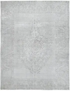 Grå Persien Persisk Vintagetæppe 281 x 189 cm