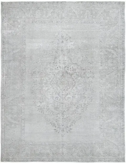 Grau Persien Persischer Vintage Teppich 281 x 189 cm