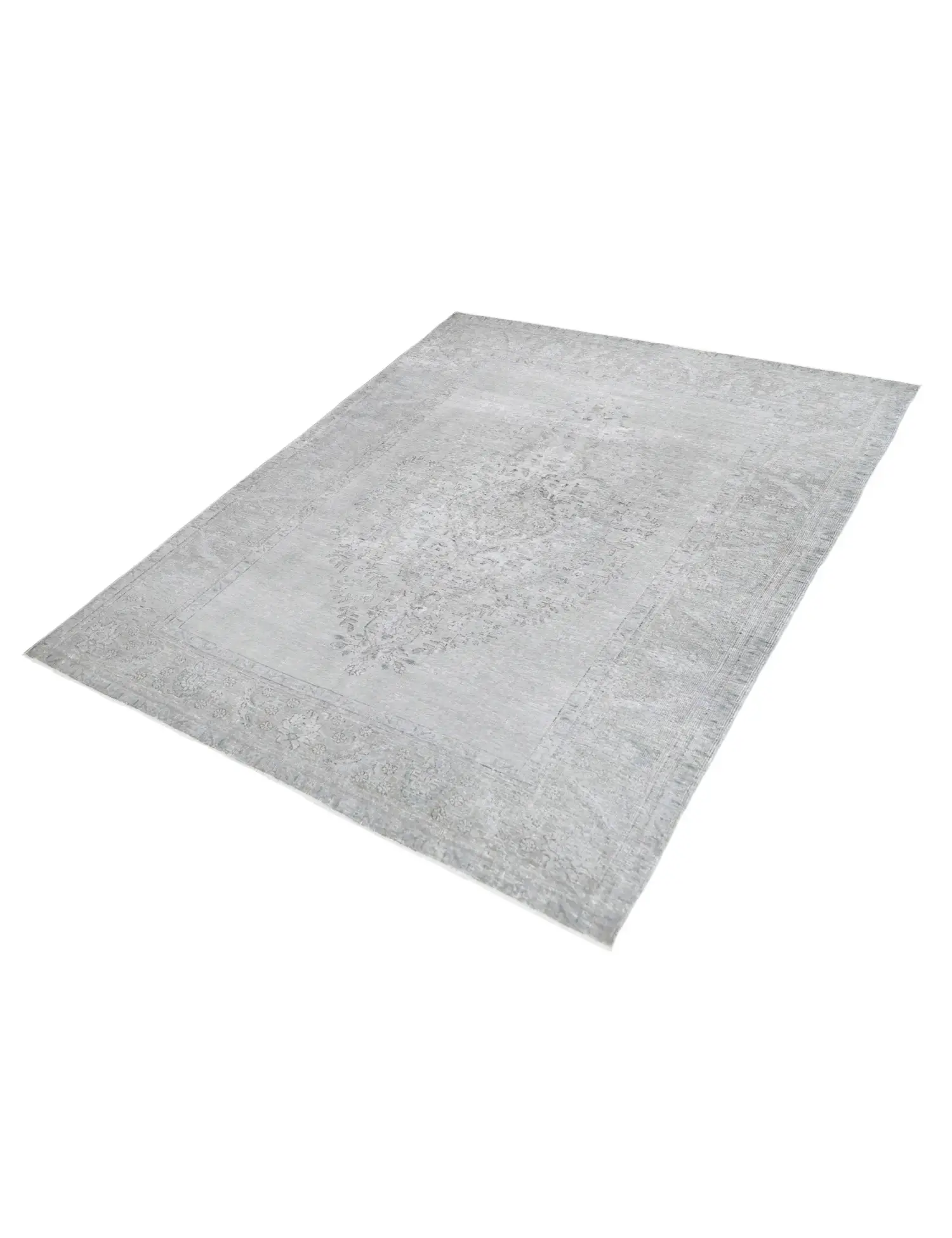 Grå Persien Persisk Vintagetæppe 281 x 189 cm - Unikt håndlavet tæppe