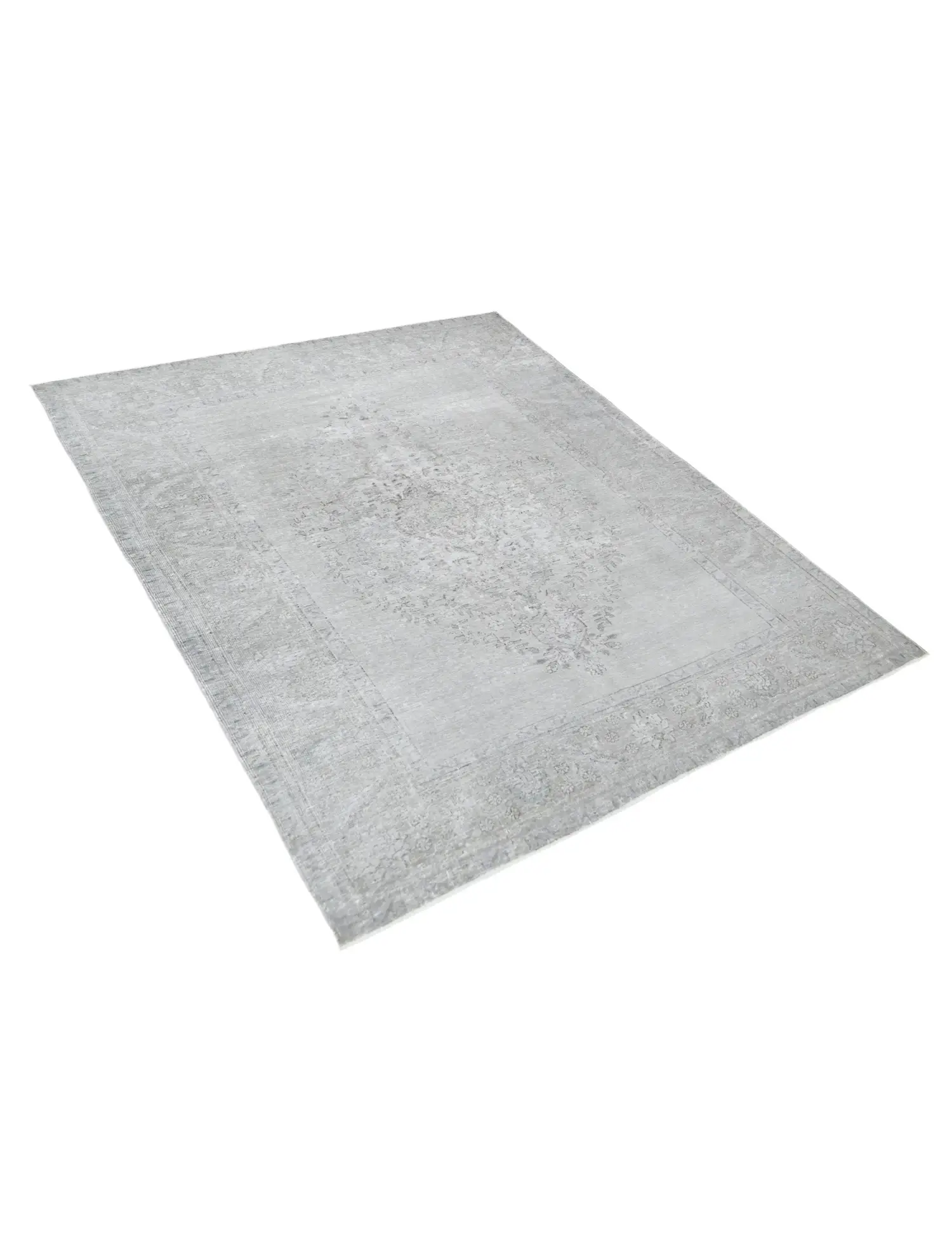 Grå Persien Persisk Vintagetæppe 281 x 189 cm - Unikt håndlavet tæppe
