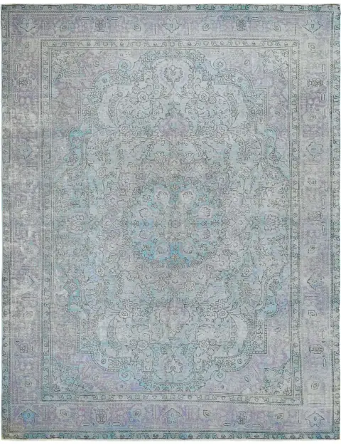 Bleu Persan Tapis Persan vintage 338 x 241 cm