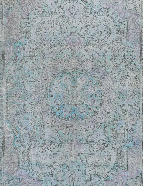 Bleu Persan Tapis Persan vintage 338 x 241 cm - view 3
