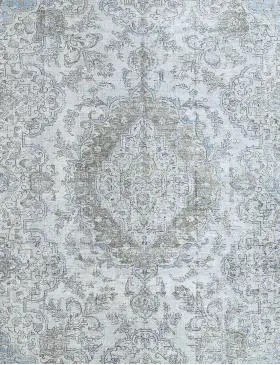 Azul Persia Alfombra persa vintage 379 x 273 cm - view 3